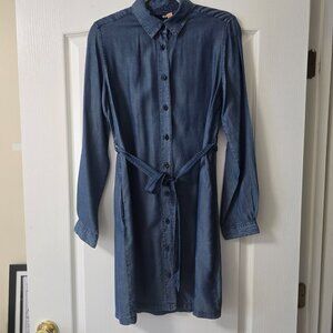 NWOT Uniqlo Denim Shirt Dress size M
